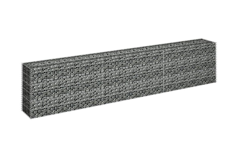 Gabion høybed galvanisert stål 270x30x60 cm - Silver - Hagemøbler & utemiljø - Hagedekorasjon & utemiljø - Gjerder & Grinder