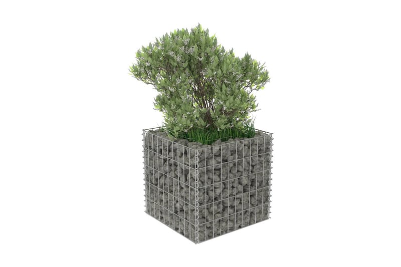 Gabion høybed galvanisert stål 50x50x50 cm - Hagemøbler & utemiljø - Hagedekorasjon & utemiljø - Gjerder & Grinder