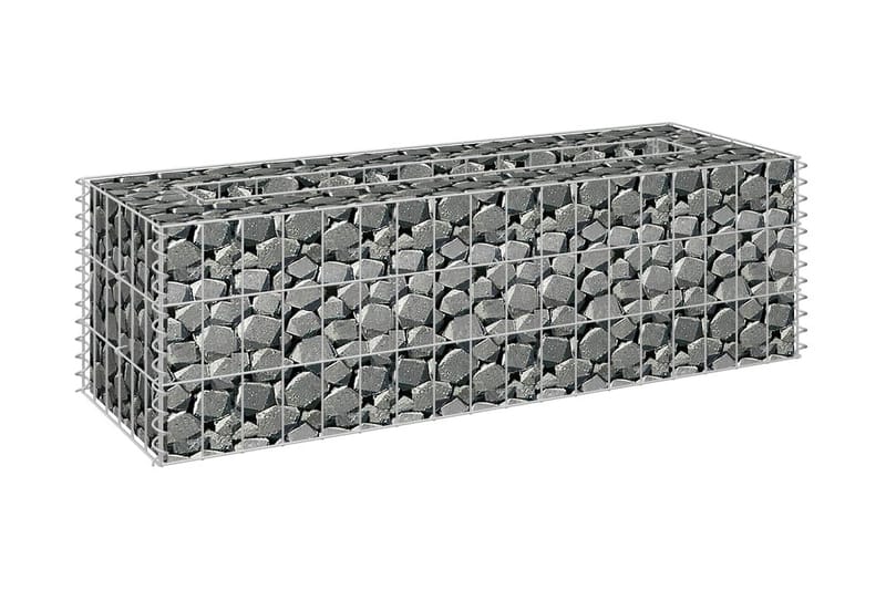 Gabion høybed galvanisert stål 90x30x30 cm - Hagemøbler & utemiljø - Hagedekorasjon & utemiljø - Gjerder & Grinder