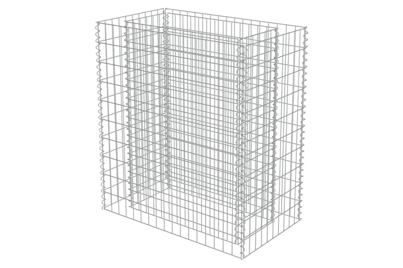 Gabion høybed galvanisert stål 90x50x100 cm - Sølv - Hagemøbler & utemiljø - Hagedekorasjon & utemiljø - Gjerder & Grinder