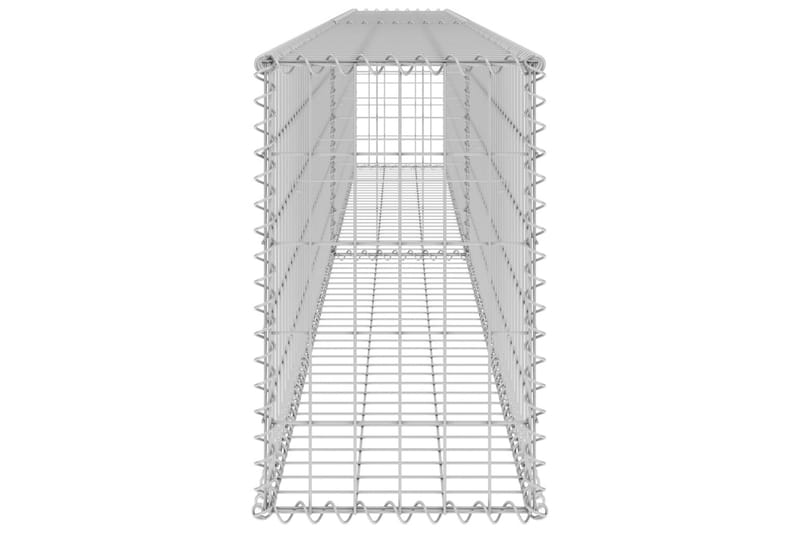 Gabion med topp- og bunndekke galvanisert stål 300x30x50 cm - Silver - Hagemøbler & utemiljø - Hagedekorasjon & utemiljø - Gjerder & Grinder