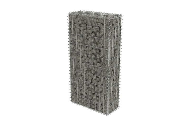 Gabion med topp- og bunndekke galvanisert stål 50x20x100 cm - Hagemøbler & utemiljø - Hagedekorasjon & utemiljø - Gjerder & Grinder