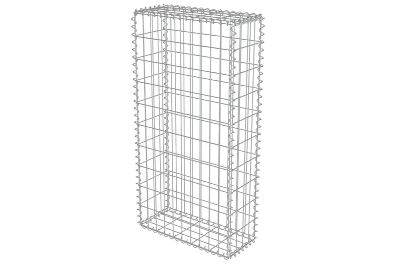 Gabion med topp- og bunndekke galvanisert stål 50x20x100 cm - Hagemøbler & utemiljø - Hagedekorasjon & utemiljø - Gjerder & Grinder