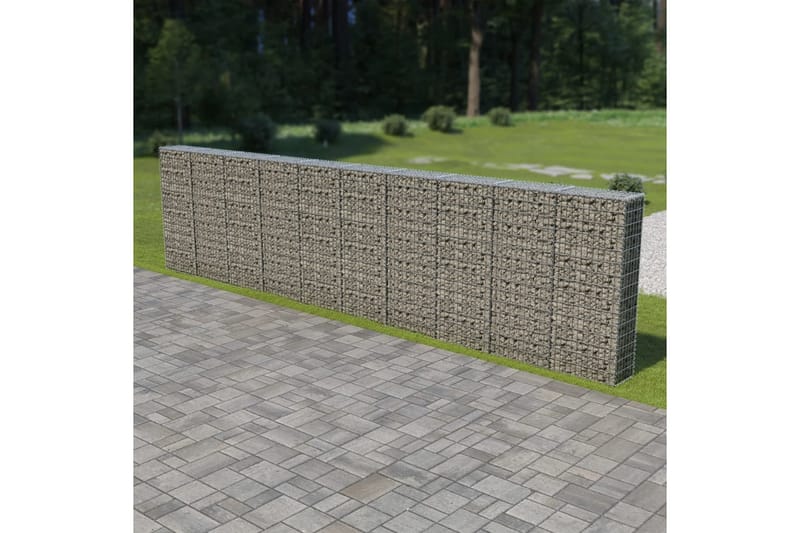 Gabion med topp- og bunndekke galvanisert stål 600x30x150 cm - Hagemøbler & utemiljø - Hagedekorasjon & utemiljø - Gjerder & Grinder