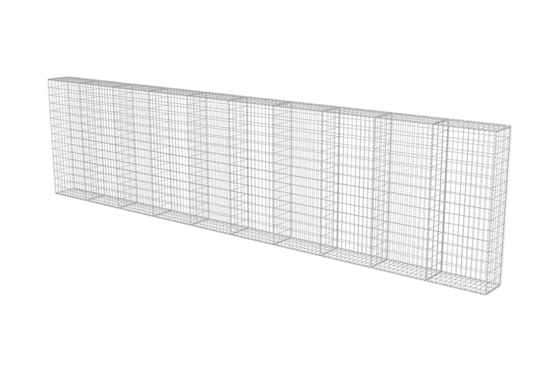 Gabion med topp- og bunndekke galvanisert stål 600x30x150 cm - Hagemøbler & utemiljø - Hagedekorasjon & utemiljø - Gjerder & Grinder