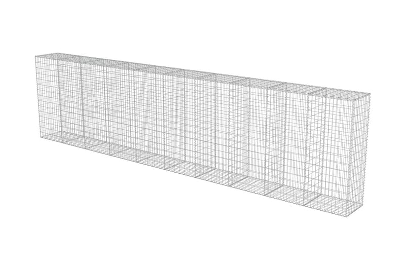 Gabion med topp- og bunndekke galvanisert stål 600x50x150 cm - Hagemøbler & utemiljø - Hagedekorasjon & utemiljø - Gjerder & Grinder