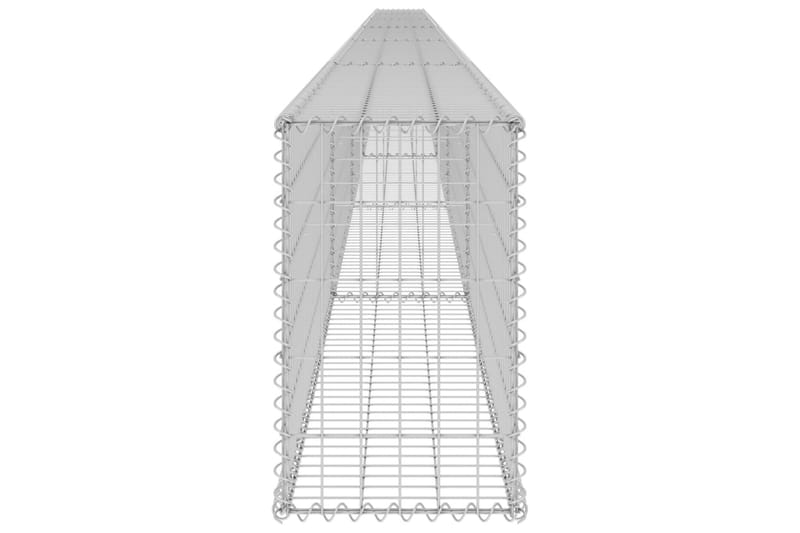 Gabion med topp- og bunndekke galvanisert stål 900x30x50 cm - Silver - Hagemøbler & utemiljø - Hagedekorasjon & utemiljø - Gjerder & Grinder