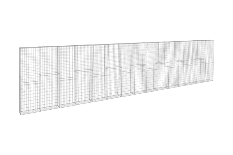 Gabion med topp- og bunndekke galvanisert stål 900x50x200 cm - Hagemøbler & utemiljø - Hagedekorasjon & utemiljø - Gjerder & Grinder