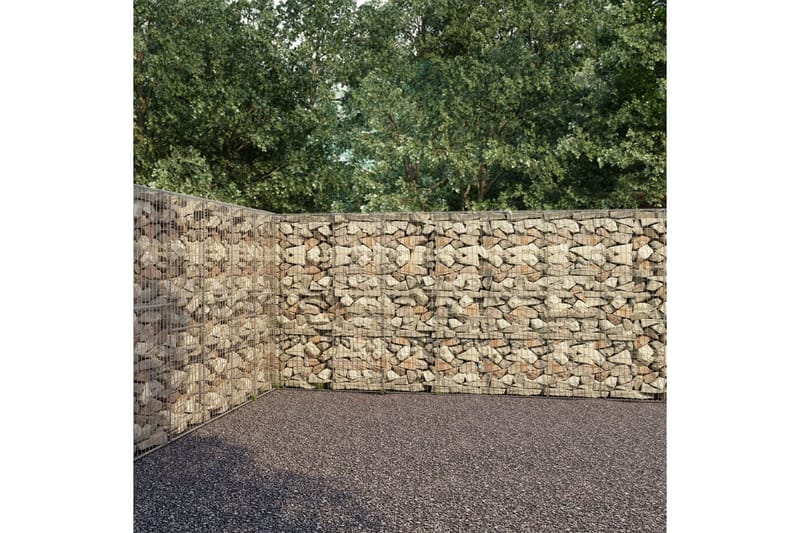 Gabion med topp- og bunndekke galvanisert stål 900x50x200 cm - Hagemøbler & utemiljø - Hagedekorasjon & utemiljø - Gjerder & Grinder