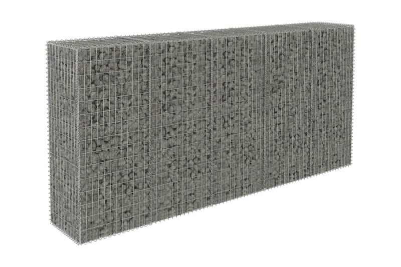 Gabion med topp- og bunnlokk galvanisert stål 300x50x150 cm - Hagemøbler & utemiljø - Hagedekorasjon & utemiljø - Gjerder & Grinder