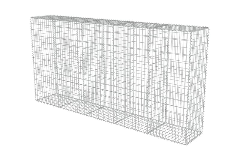 Gabion med topp- og bunnlokk galvanisert stål 300x50x150 cm - Hagemøbler & utemiljø - Hagedekorasjon & utemiljø - Gjerder & Grinder