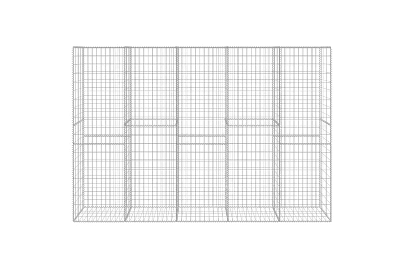 Gabion med topp- og bunnlokk galvanisert stål 300x50x200 cm - Hagemøbler & utemiljø - Hagedekorasjon & utemiljø - Gjerder & Grinder