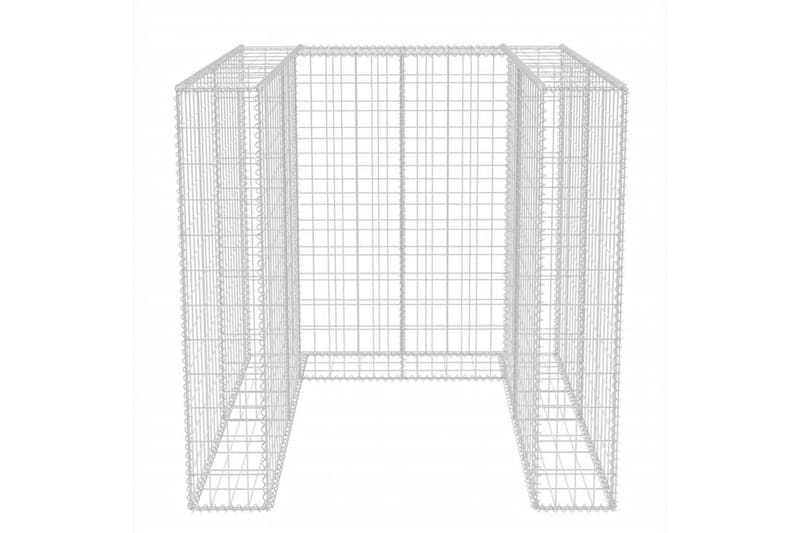 Gabion søppelskjul stål 110x100x120 cm - Hagemøbler & utemiljø - Hagedekorasjon & utemiljø - Gjerder & Grinder