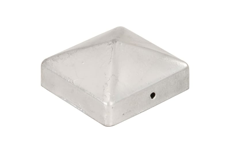 Gjerdestolpehatter pyramide 6stk galvanisert metall 71x71mm - Hagemøbler & utemiljø - Hagedekorasjon & utemiljø - Gjerder & Grinder