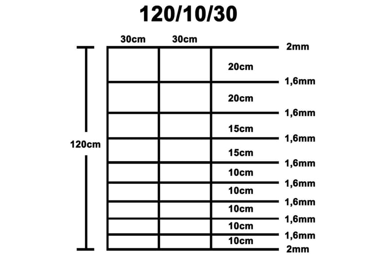 Hagegjerde galvanisert stål sølv 50x1,2 m - Silver - Hagemøbler & utemiljø - Hagedekorasjon & utemiljø - Gjerder & Grinder