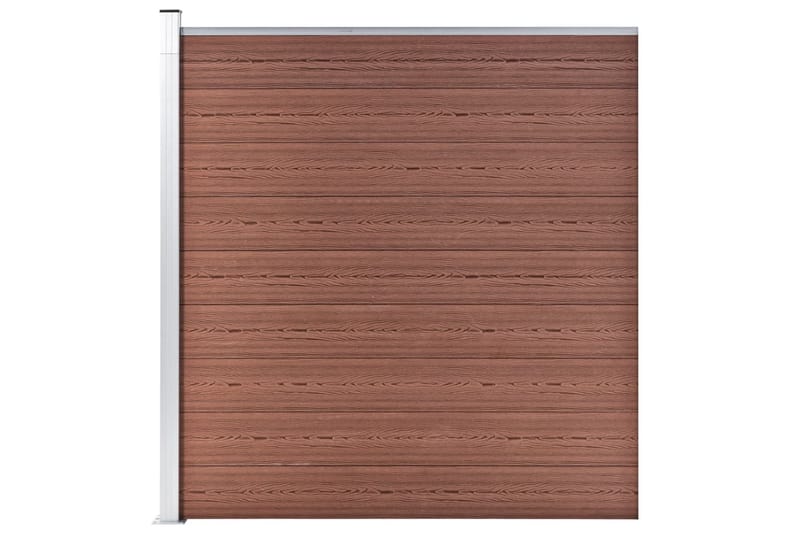 Hagegjerde WPC 180x186 cm brun - Gjerder & Grinder