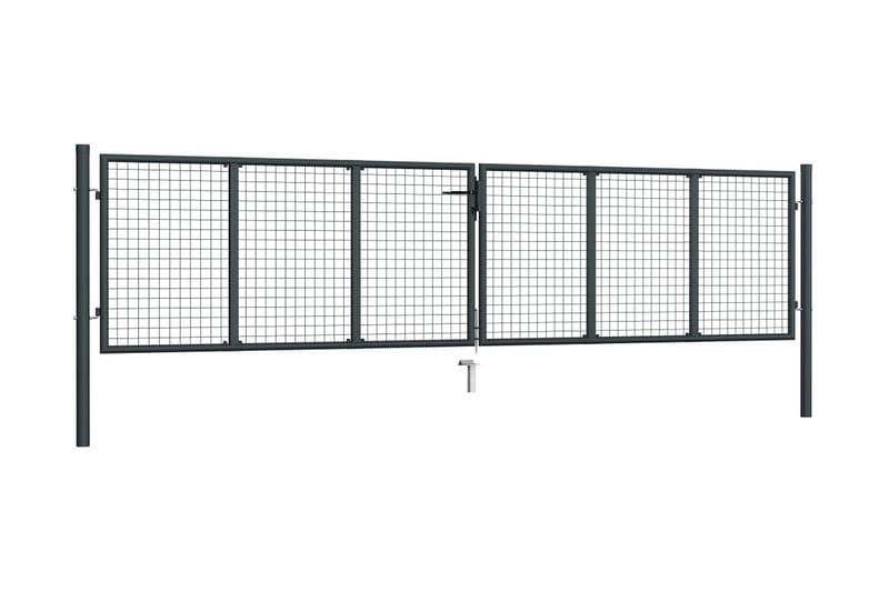 Hageport netting galvanisert stål 400x125 cm grå - Hagemøbler & utemiljø - Hagedekorasjon & utemiljø - Gjerder & Grinder