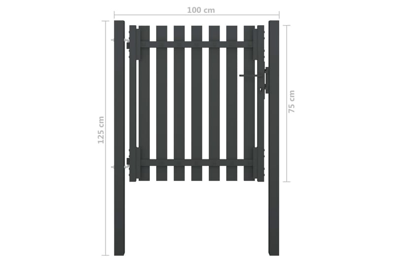 Hageport stål 1x1,25 m antrasitt - Antrasittgrå - Hagemøbler & utemiljø - Hagedekorasjon & utemiljø - Gjerder & Grinder