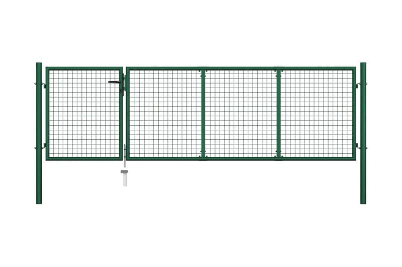 Hageport stål 350x100 cm grønn - grönn - Hagemøbler & utemiljø - Hagedekorasjon & utemiljø - Gjerder & Grinder