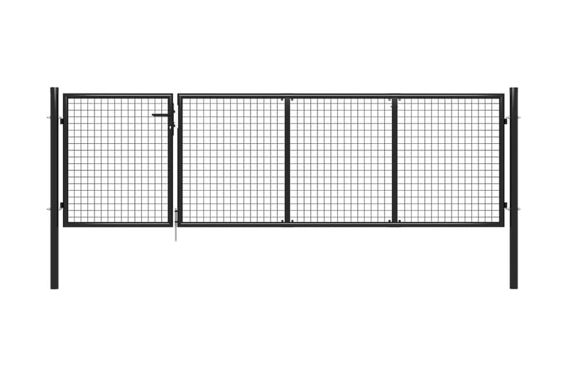 Hageport stål 350x75 cm antrasitt - Grå - Hagemøbler & utemiljø - Hagedekorasjon & utemiljø - Gjerder & Grinder