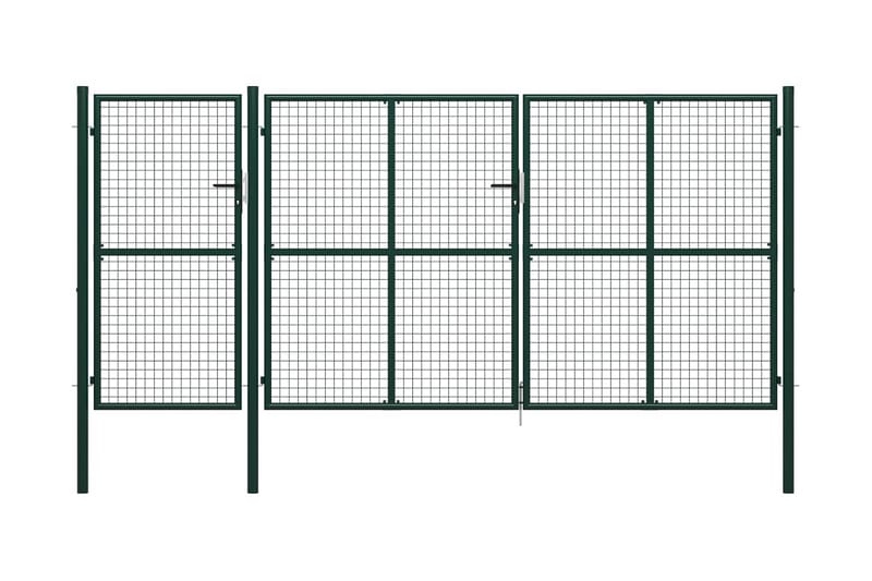 Hageport stål 400x150 cm grønn - grønn - Hagemøbler & utemiljø - Hagedekorasjon & utemiljø - Gjerder & Grinder