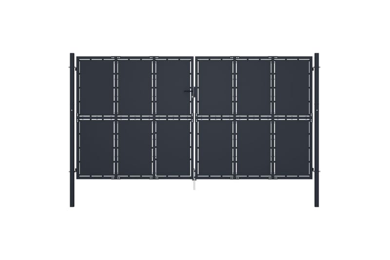 Hageport stål 400x200 cm antrasitt - Hagemøbler & utemiljø - Hagedekorasjon & utemiljø - Gjerder & Grinder