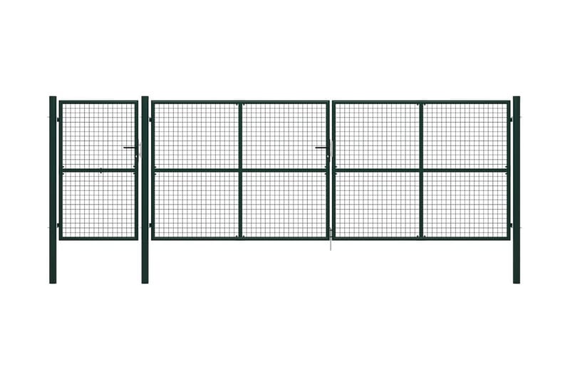 Hageport stål 500x150 cm grønn - Hagemøbler & utemiljø - Hagedekorasjon & utemiljø - Gjerder & Grinder