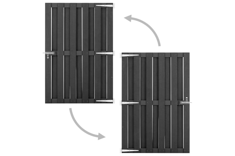 Hageport WPC 100x150 cm grå - Hagemøbler & utemiljø - Hagedekorasjon & utemiljø - Gjerder & Grinder