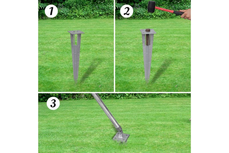 Kjedegjerde med stolpepigger galvanisert stål 15x0,8 m - Hagemøbler & utemiljø - Hagedekorasjon & utemiljø - Gjerder & Grinder