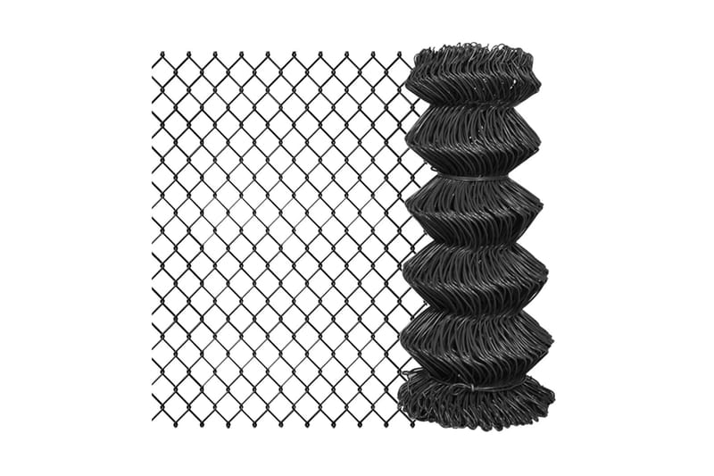 Kjedegjerde stål 25x0,8 m grå - Hagemøbler & utemiljø - Hagedekorasjon & utemiljø - Gjerder & Grinder