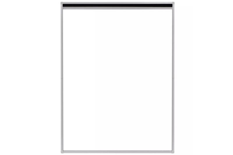 Plissert insektskjerm for vindu aluminium 60x80 cm - Beige|Hvit - Myggnett