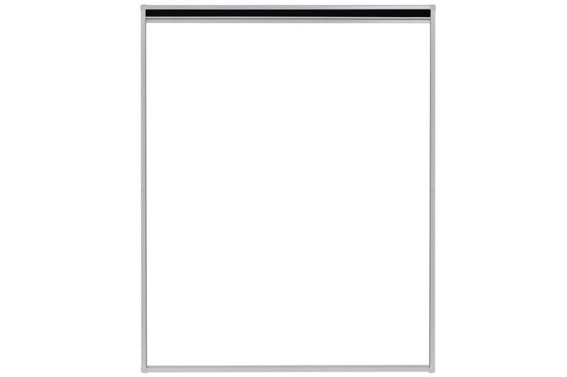 Plissert insektskjerm for vindu aluminium 80x100 cm - Beige|Hvit - Myggnett