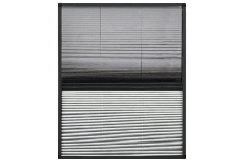 Plissert insektskjerm for vindu aluminium 80x100cm solskjerm - Antrasittgrå - Hagemøbler & utemiljø - Hagedekorasjon & utemiljø - Myggnett