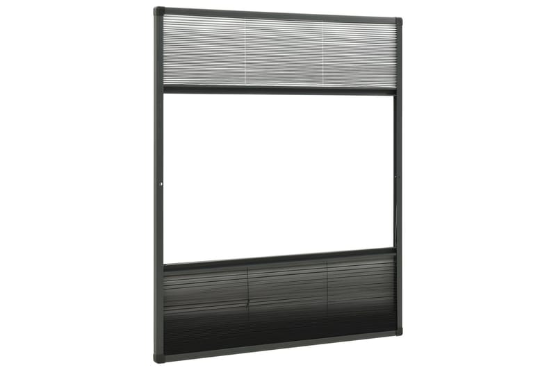 Plissert insektskjerm for vindu aluminium 80x100cm solskjerm - Antrasittgrå - Hagemøbler & utemiljø - Hagedekorasjon & utemiljø - Myggnett