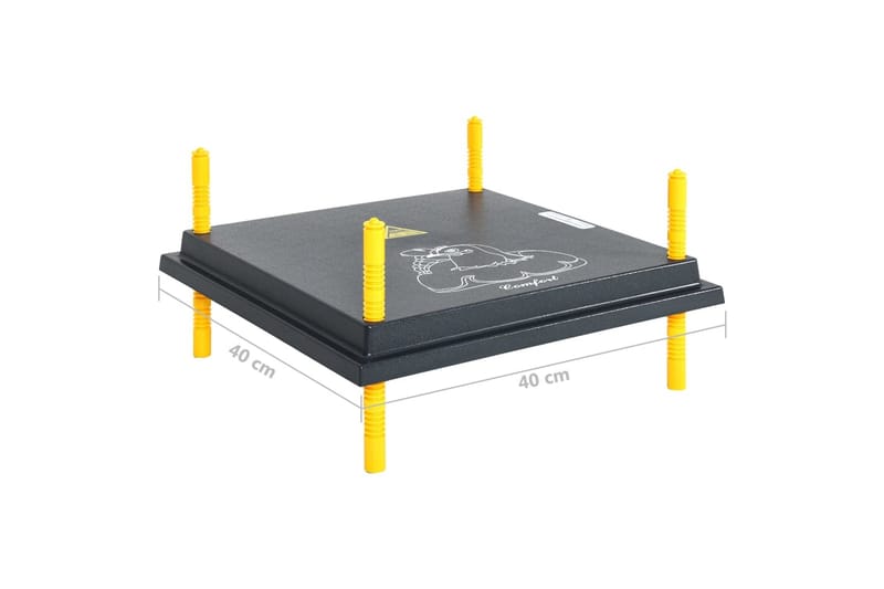 Varmeplate for kyllinger og andunger med temperaturregulator - Svart - Møbler - Husdyrmøbler - Bur & Transportbur