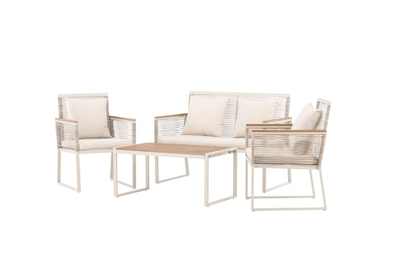 Dallas Sofagruppe 4-seter - Beige - Hagemøbler & utemiljø - Loungemøbler - Loungegrupper