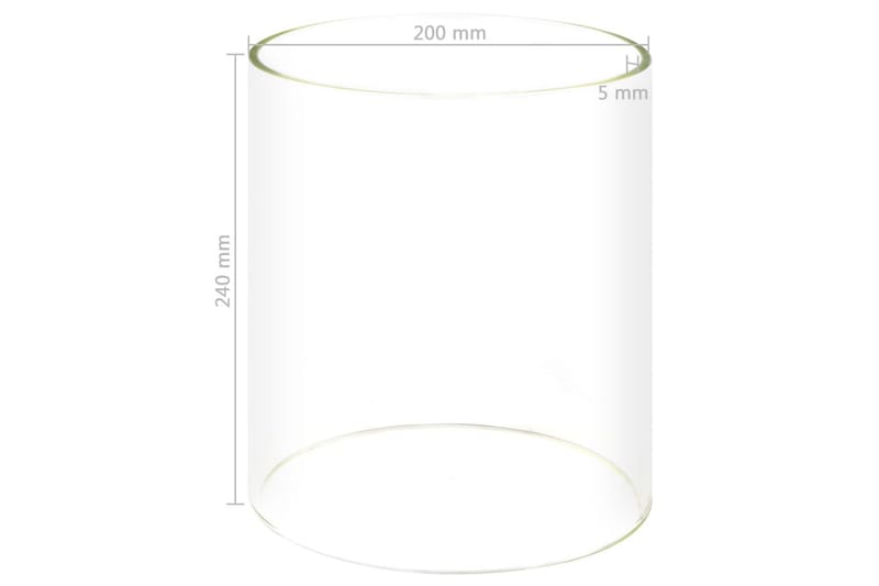 Glassylinder for pølsevarmer 200x240 mm - Hagemøbler & utemiljø - Hagegruppe - Cafemøbler & cafesett