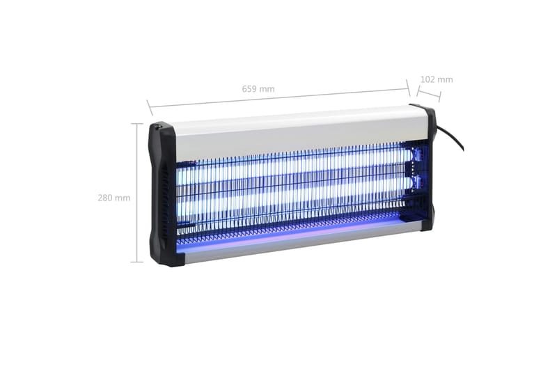 Insektdreper svart aluminium ABS 40 W - Hagemøbler & utemiljø - Hagegruppe - Cafemøbler & cafesett