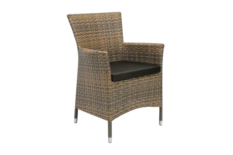 Cafesett WICKER bord og 2 stoler 73x73xH71cm - Hagemøbler & utemiljø - Hagegruppe - Spisegrupper hage