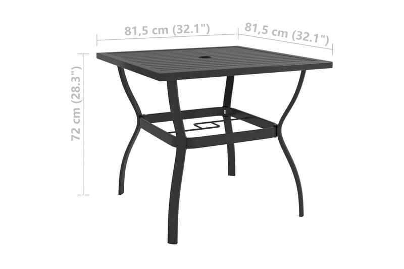 Spisestue for hage 3 deler textilene og stål - Grå - Hagemøbler & utemiljø - Hagegruppe - Spisegrupper hage