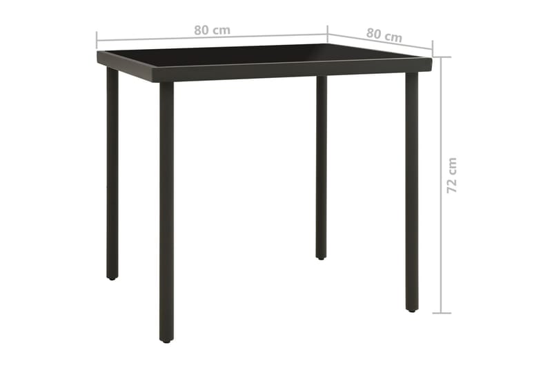 Utendørs spisestue 3 deler stål - Antrasittgrå - Hagemøbler & utemiljø - Hagegruppe - Spisegrupper hage