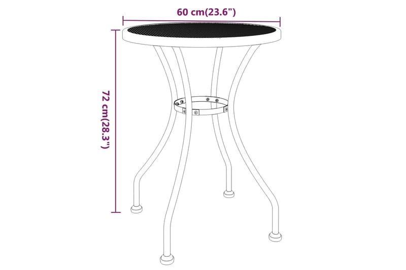 Utendørs spisestue 3 deler strekkmetall netting antrasitt - Antrasittgrå - Hagemøbler & utemiljø - Hagegruppe - Spisegrupper hage