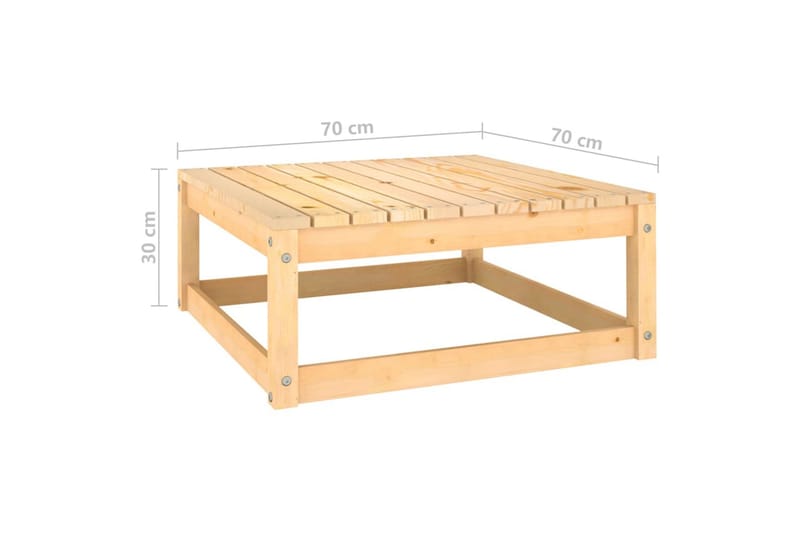 Hagesofagruppe 7 deler heltre furu - Brun - Hagemøbler & utemiljø - Loungemøbler - Loungegrupper