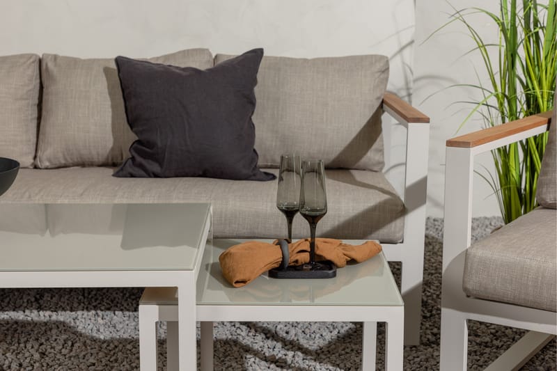 Sofagruppe Aspvik 5-seter - Beige/Grå - Hagemøbler & utemiljø - Hagegruppe - Sofagruppe utendørs