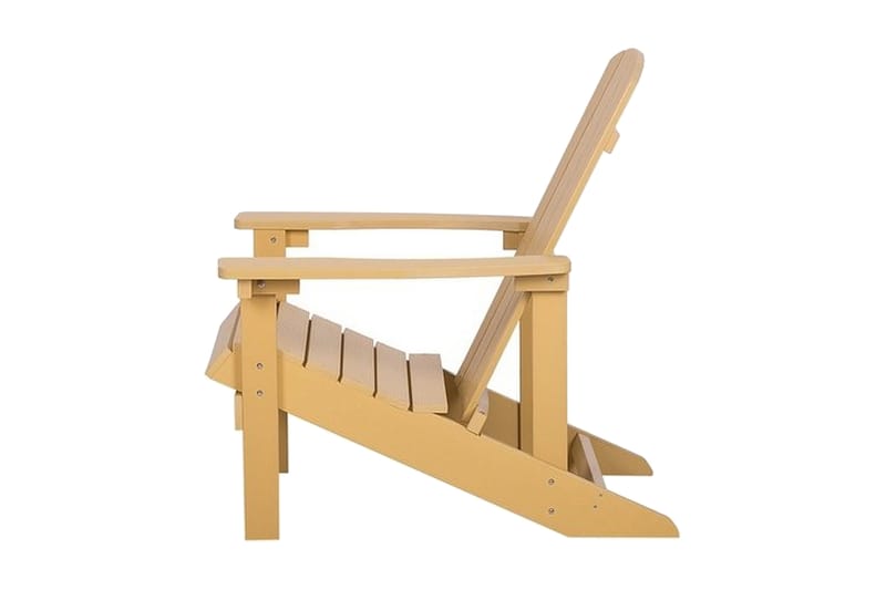 Dekkstol Adirondack 88 | 75 | 88 cm - Gul - Hagemøbler & utemiljø - Stoler & Lenestoler - Solstoler - Dekkstol