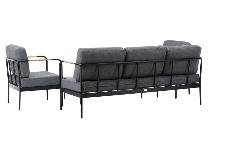 Pehnna Sofa Gruppe 5-seter - Svart - Hagemøbler & utemiljø - Loungemøbler - Loungegrupper