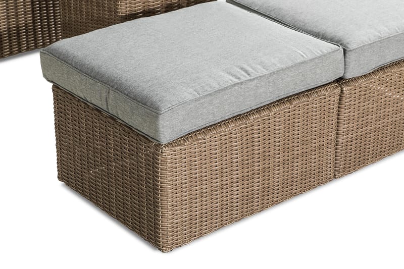 Sofagruppe Zambia - Beige|Grå - Hagemøbler & utemiljø - Loungemøbler - Loungegrupper