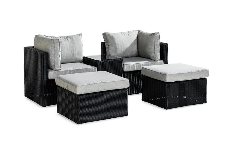 Sofagruppe Zambia - Beige|Grå - Hagemøbler & utemiljø - Loungemøbler - Loungegrupper