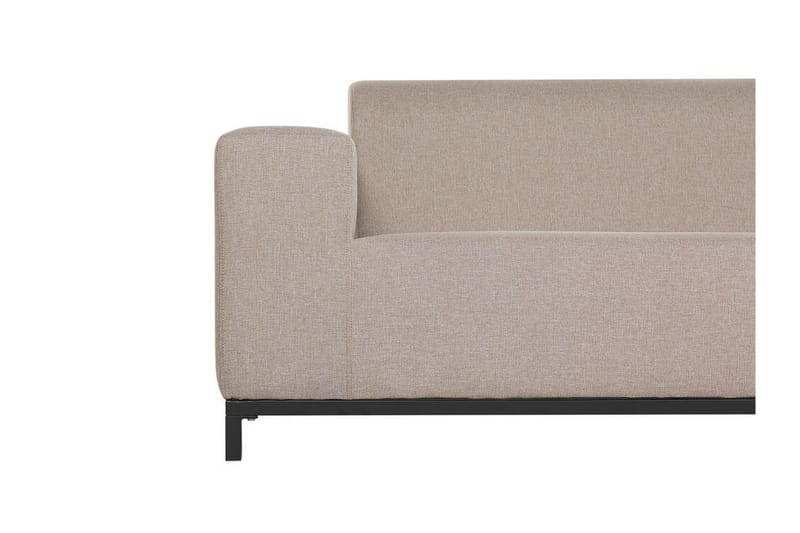 3-seters Sofa Hughen - Beige/Svart - Hagemøbler & utemiljø - Loungemøbler - Loungesofaer