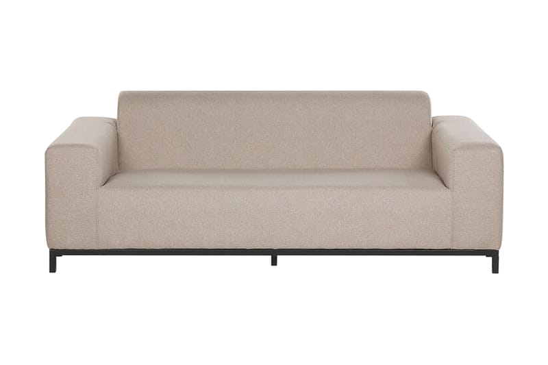 3-seters Sofa Hughen - Beige/Svart - Hagemøbler & utemiljø - Loungemøbler - Loungesofaer